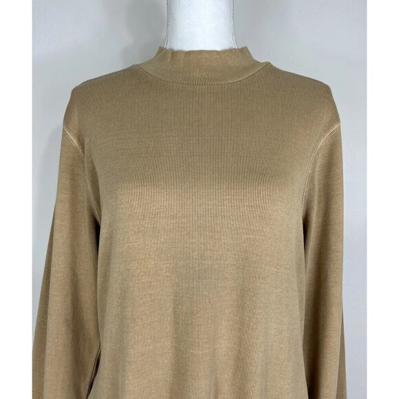 Old Navy Fitted Long Sleeve Mock Neck Rib Knit Mini Dress Size XL (16/18) - Picture 11 of 13